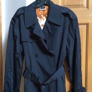 Anne Klein Navy Trench Coat - Size Medium